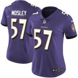 Women Baltimore Ravens #57 Mosley Nike purple Color Rush Limited Jersey