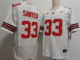 Ohio State Buckeyes #33 Jack Sawyer white college football jersey-XST