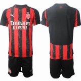 2025-2026 AC Milan club red black soccer jerseys home