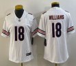 Youth Nike Chicago Bears #18 Caleb Williams White Color Rush Limited Jersey