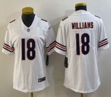 Youth Nike Chicago Bears #18 Caleb Williams White Color Rush Limited Jersey