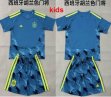 2026-2027 Spain team blue kid goalkeeper soccer jersey