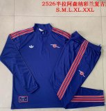 2025-2026 Arsenal club blue throwback soccer uniforms with Long Trousers B2511