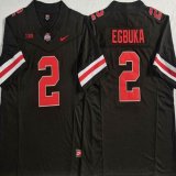 Ohio State Buckeyes #2 Emeka Egbuka black college football jerseys