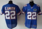NCAA #22 E.SMITH Blue Jerseys