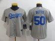 Women Los Angeles Dodgers Mookie Betts Nike Gray 2020 Away Official Authentic Player Jersey