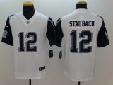 Dallas Cowboys #12 Roger Staubach Nike White Color Rush Limited Jersey