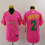 Youth Nike San Diego Padres #2 Xander Bogaerts pink MLB Baseball jerseys 02