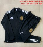 2025-2026 Argentina team black kid Soccer jackets with Long Trousers E25148