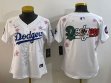 Youth 2025 Nike Los Angeles Dodgers blank white fashion majestic baseball jerseys Sakura plate 01