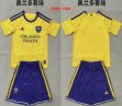 2026-2027 Orlando City Club yellow purple kid soccer jerseys away