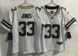 Youth Nike Green Bay Packers #33 Aaron Jones white Color Rush Limited Jersey
