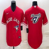 Nike Toronto Blue Jays blank red majestic baseball Jerseys