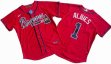 Atlanta Braves 1# Ozzie Albies Nike Red Home Replica Player Name Jersey