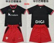 2026-2027 Athletic Bilbao club black red kids soccer jerseys away