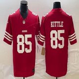 Nike 49ers #85 George Kittle red Color Rush Limited Jersey -BD 03