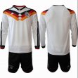 2026 World Cup Germany Team white black long sleeves soccer jerseys home