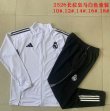 2025-2026 Real Madrid club white black kid soccer jacket with Long Trousers E2503