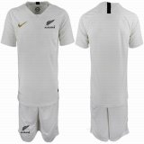 2018-2019 New Zealand team white soccer jersey home