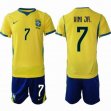 2026-2027 Brazil team #7 VINI JR. yellow blue soccer jerseys home 2026-2027 Brazil team #7 VINI JR. yellow blue soccer jerseys home