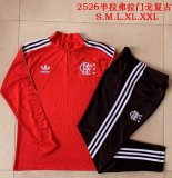 2025-2026 Flamengo club red throwback soccer uniforms with Long Trousers B2510
