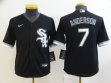 Youth Nike Chicago White Sox 7 Tim Anderson black majestic baseball jersey