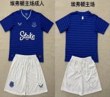 2025-2026 Everton club blue white soccer jerseys home