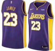Youth Nike Los Angeles Lakers 23 LeBron James purple basketball jersey