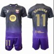 2026-2027 Barcelona club #11 RAPHINHA purple black soccer jerseys away