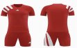 Custom Adidas red soccer jerseys