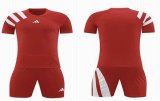 Custom Adidas red soccer jerseys