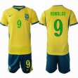 2026-2027 Brazil team #9 RONALDO yellow blue black soccer jerseys home