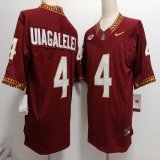 Florida State Seminoles #4 DJ Uiagalelei Red college football jerseys