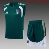 2026-2027 Italy team green white soccer vest uniforms D26009