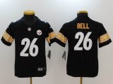 Kid Pittsburgh Steelers #26 Le Veon Bell Nike black Color Rush Limited Jersey