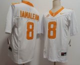 Tennessee Volunteers #8 Nico Iamaleava white college football jerseys-XST