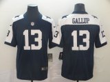 Nike Dallas Cowboys #13 Michael Gallup blue white color rush limited jerseys