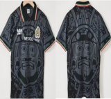 1998 Mexico team gray black throwback soccer jerseys