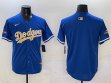 Los Angeles Dodgers blank blue gold fashion baseball Jerseys-BD