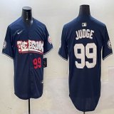 Nike New York Yankees #99 Aaron Judge Navy majestic baseball Jerseys Joint name-BD