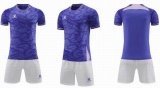 Custom purple white soccer jerseys