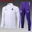 2025-2026 Real Madrid club white purple soccer uniforms with Long Trousers B2513.jpg