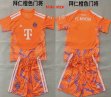 2026-2027 Bayern Munich orange goalkeeper kids soccer jerseys