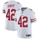 San Francisco 49ers #42 Ronnie Lott nike white Color Rush Limited Jersey