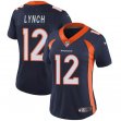 women Denver Broncos #12 Lynch Nike blue Color Rush Limited Jerseys