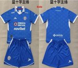 2026-2027 Cruz Azul club blue kids soccer jerseys home