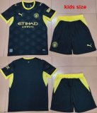 2027-2027 Manchester City Club black kids soccer jerseys second away