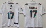 Women Miami Dolphins #17 Jaylen Waddle white Nike Vapor F.U.S.E. Limited Jersey