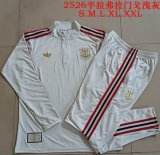 2025-2026 Flamengo club white soccer uniforms with Long Trousers B25129