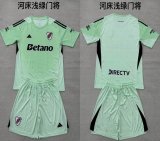 2025-2026 River Plate green kid goalkeeper soccer jerseys